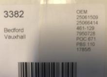 Fuel pump Vauxhall Firenza, Viva HB, HC 7950728 Bedford Beagle HA 1159, 1256