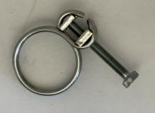 Double Wire Screw Hose Clamp - 18.5-22mm - Zinc Plated Steel