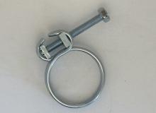 Double Wire Screw Hose Clamp - 21,5-25 mm - Zinc Plated Steel