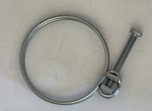 Double Wire Screw Hose Clamp - 46,5-53 mm - Zinc Plated Steel