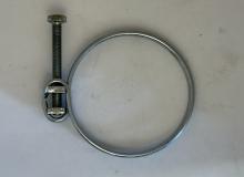 Double Wire Screw Hose Clamp - 60-68 mm - Zinc Plated Steel