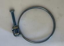 Double Wire Screw Hose Clamp - 68,5-76 mm - Zinc Plated Steel