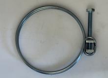 Double Wire Screw Hose Clamp - 76,5-84 mm - Zinc Plated Steel