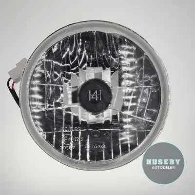 Autopal 7″ (178mm) , LHD, With Pikot, Flat Glass  EC1028F H4 headlamp for LHD vehicles with pilot light. Flat glass lens, updated design. 