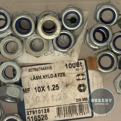 Nut 10 mm x 1,25 with nylon lock