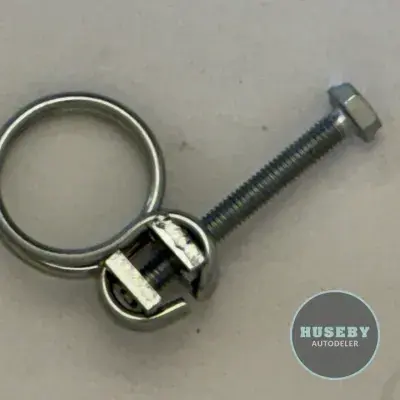 Double Wire Screw Hose Clamp - 10,5-13 mm - Zinc Plated Steel