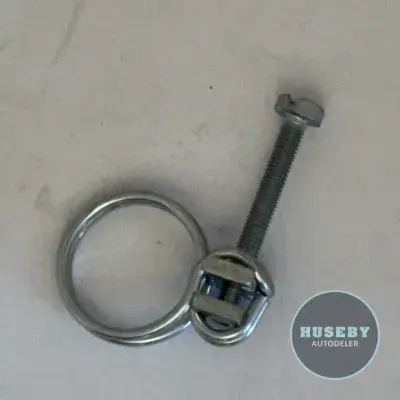 Double Wire Screw Hose Clamp - 12,5-15 mm - Zinc Plated Steel