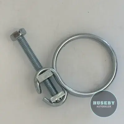 Double Wire Screw Hose Clamp - 21,5-25 mm - Zinc Plated Steel