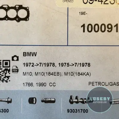 BMW E10 E21 E12  E30 1,8 2,0 11121257990, 10009100